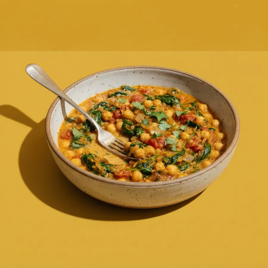 Curry de pois chiches aux épinards, photo 3