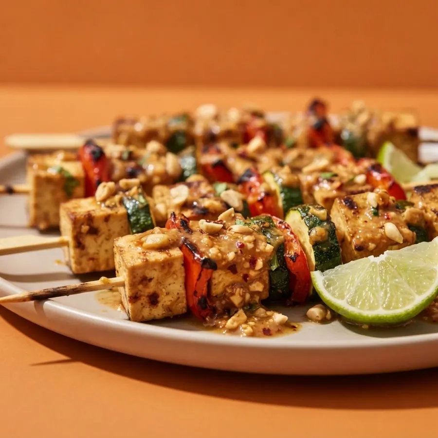 Brochettes de tofu sauce satay, photo 2