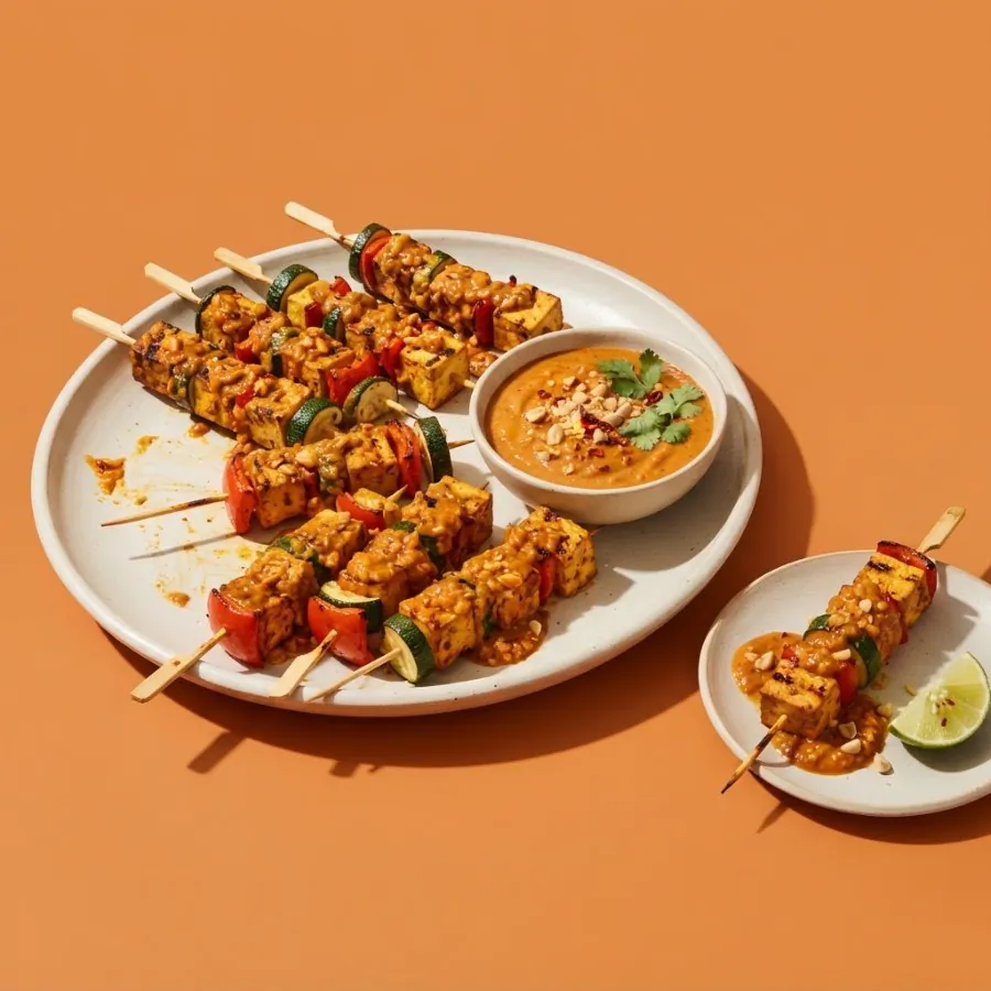 Brochettes de tofu sauce satay, photo 3