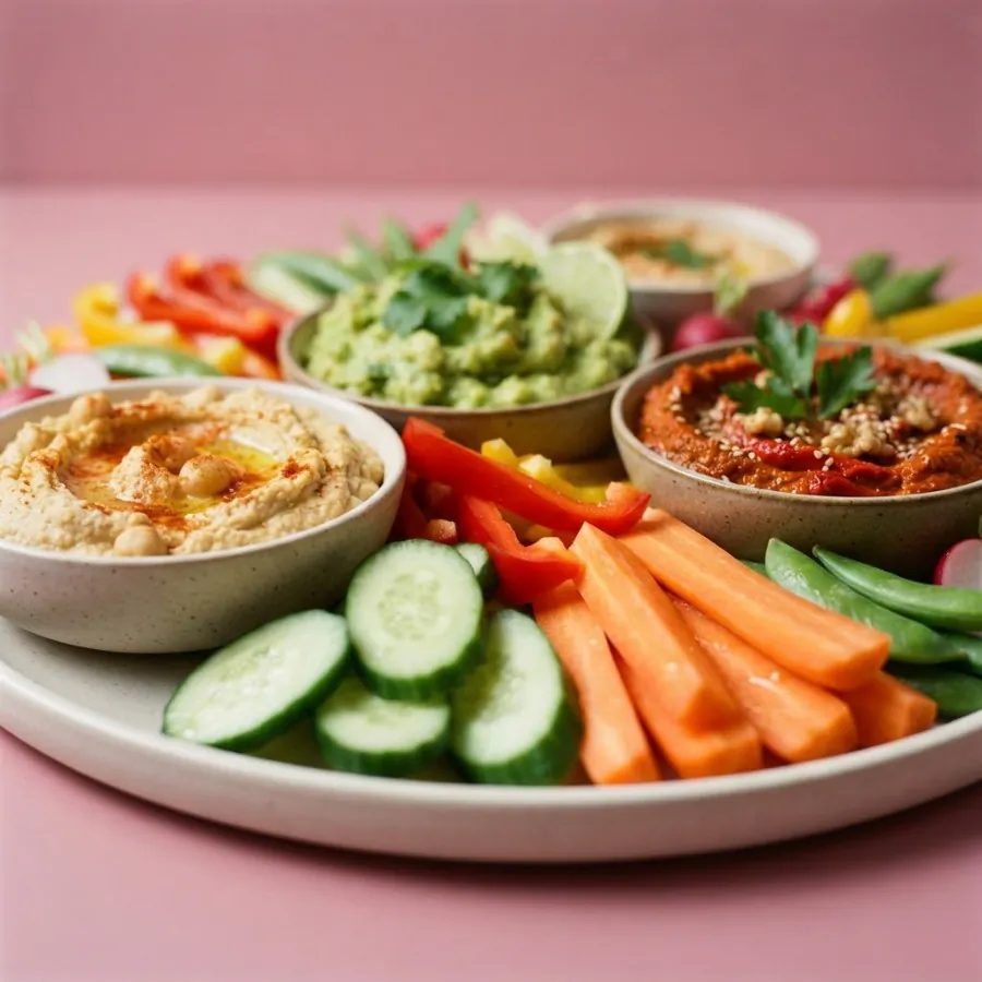 Crudité con tre salse, foto 2