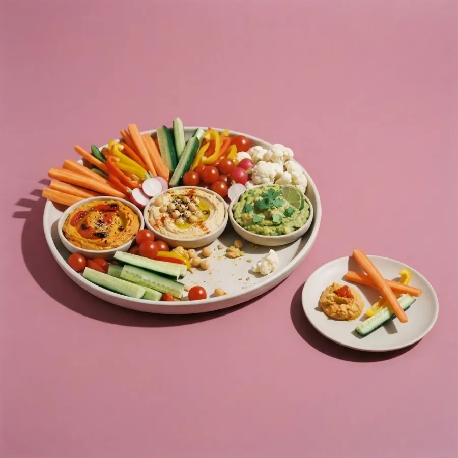 Crudité con tre salse, foto 3