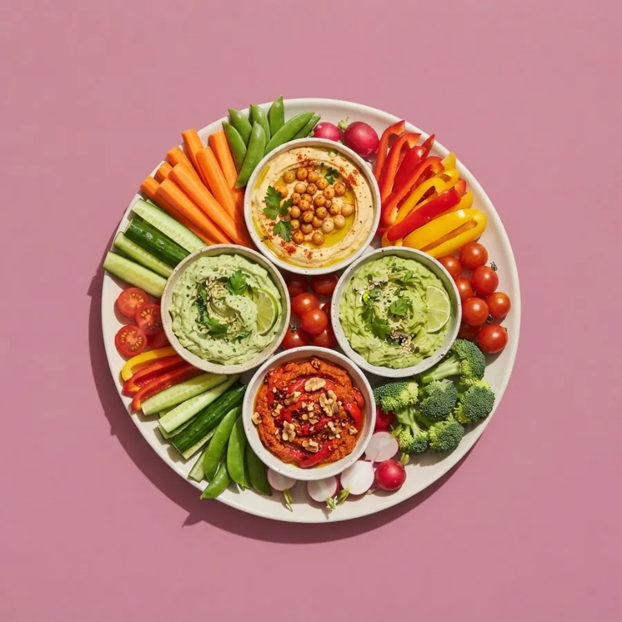 Crudité con tre salse