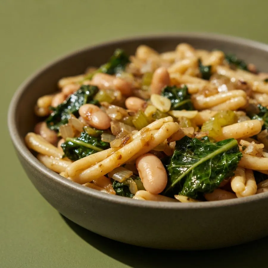 Macarrão com feijão-branco e couve, foto 2