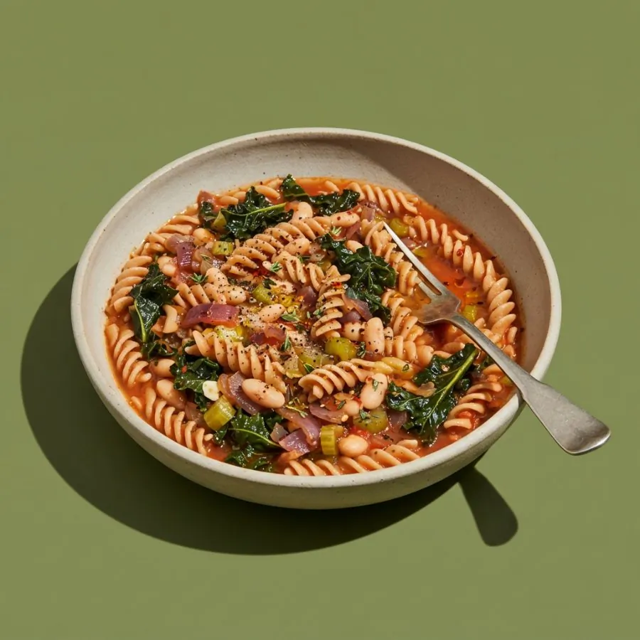 Macarrão com feijão-branco e couve, foto 3