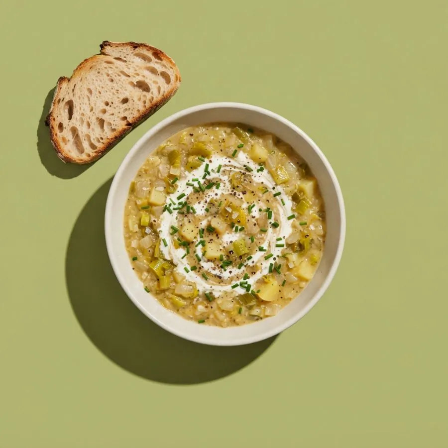 Leek and potato soup