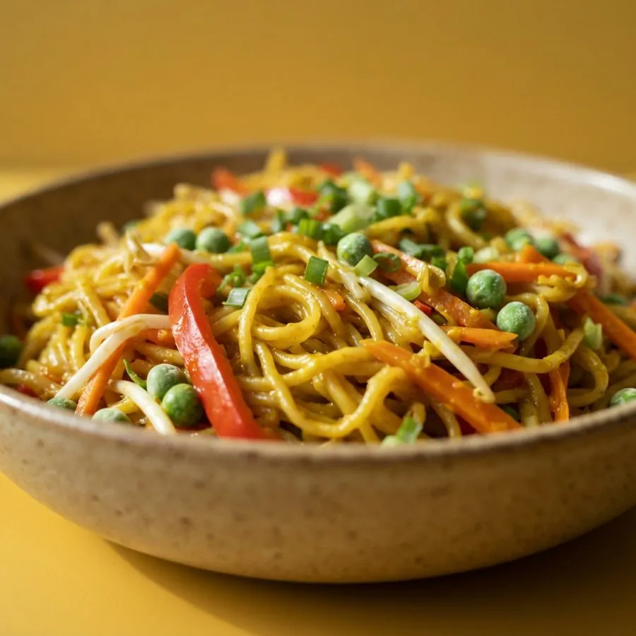 Nouilles de riz au curry et aux légumes, photo 2