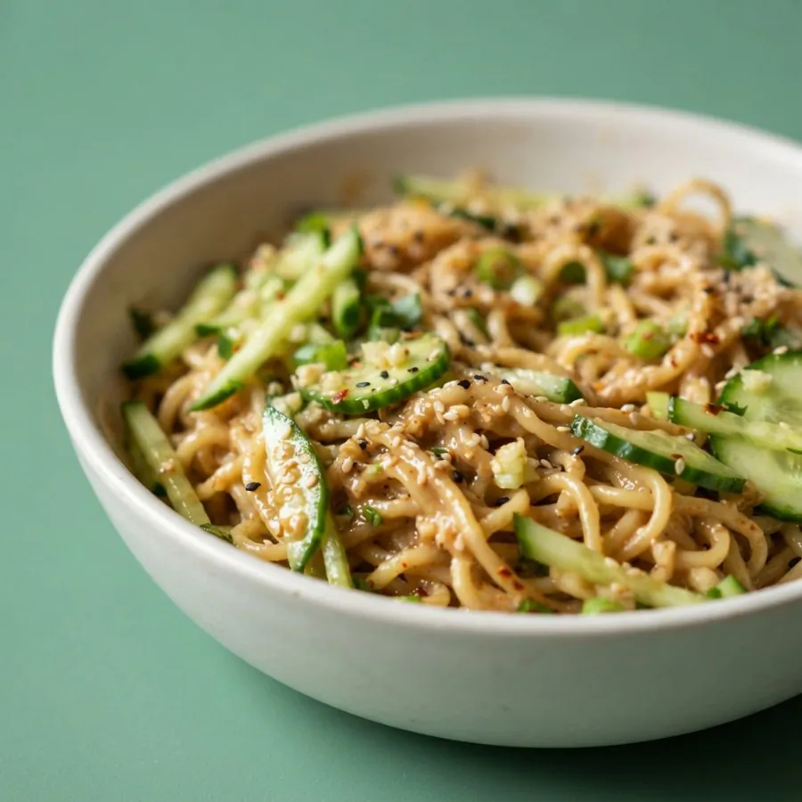 Cold sesame noodles with cucumber, photo 2