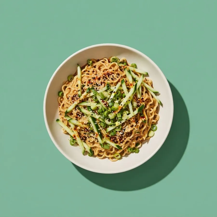 Cold sesame noodles with cucumber