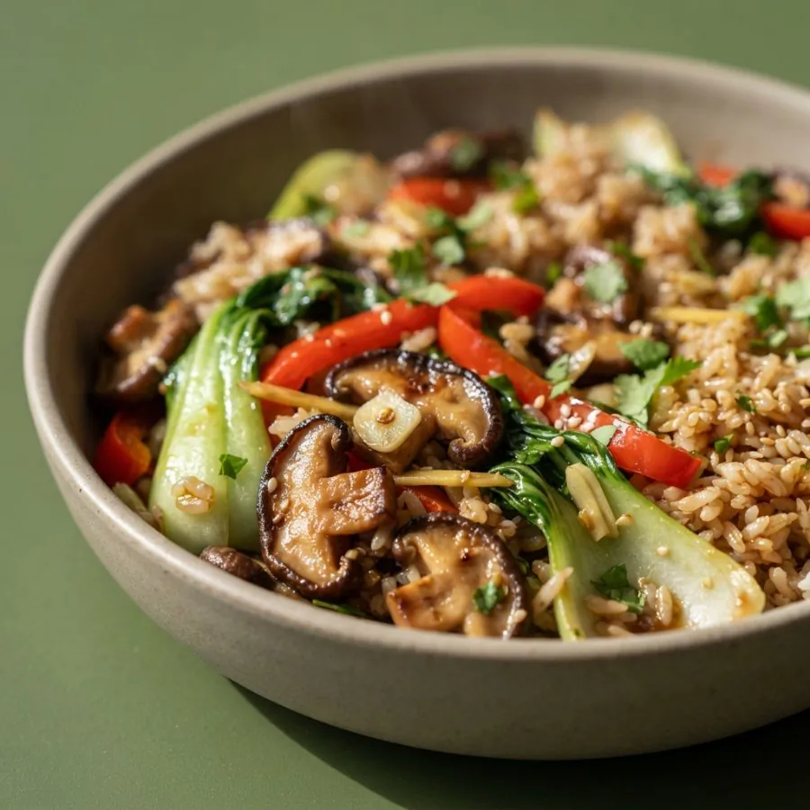 Funghi e pak choi saltati alle cinque spezie, foto 2