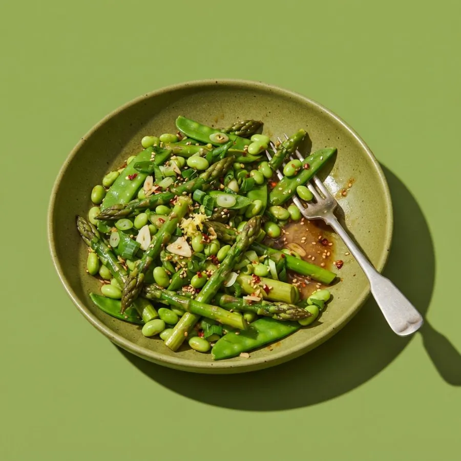 Asparagus and edamame stir-fry, photo 3