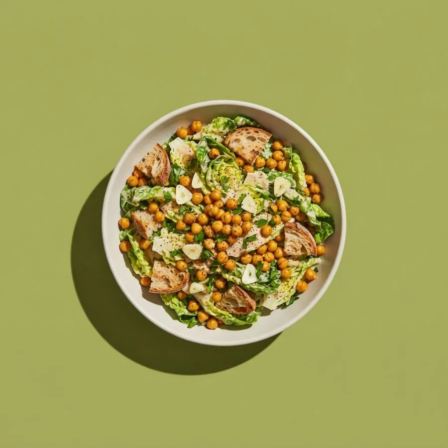 Crispy chickpea Caesar