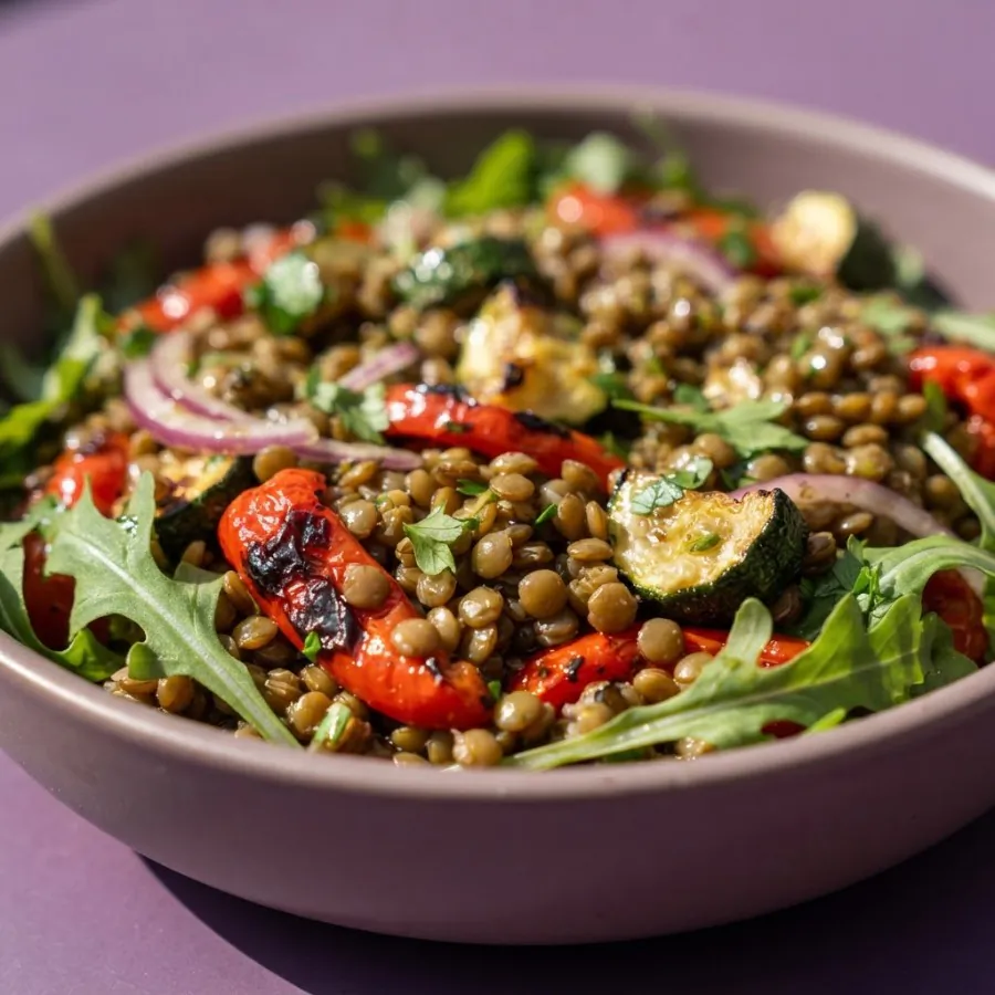 Lentil and roast veg salad, photo 2