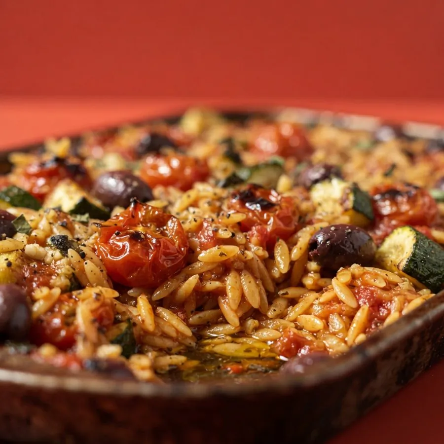 Risoni al forno con pomodorini e olive, foto 2