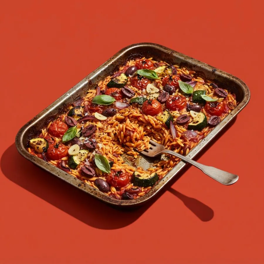 Risoni al forno con pomodorini e olive, foto 3