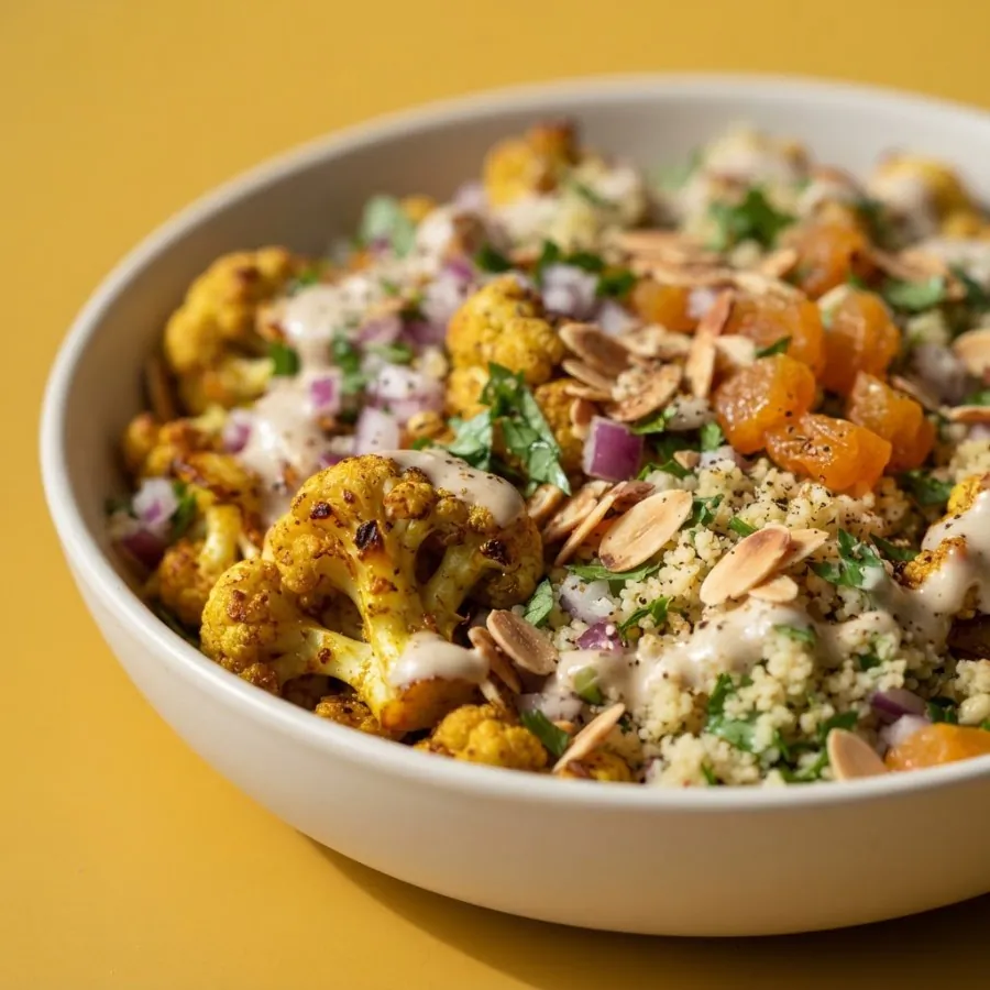 Couscous-Bowl mit gewürztem Blumenkohl, Foto 2