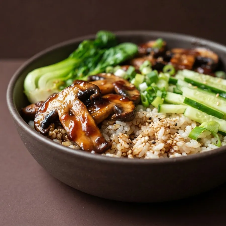 Reisbowl mit Hoisin-Portobello, Foto 2
