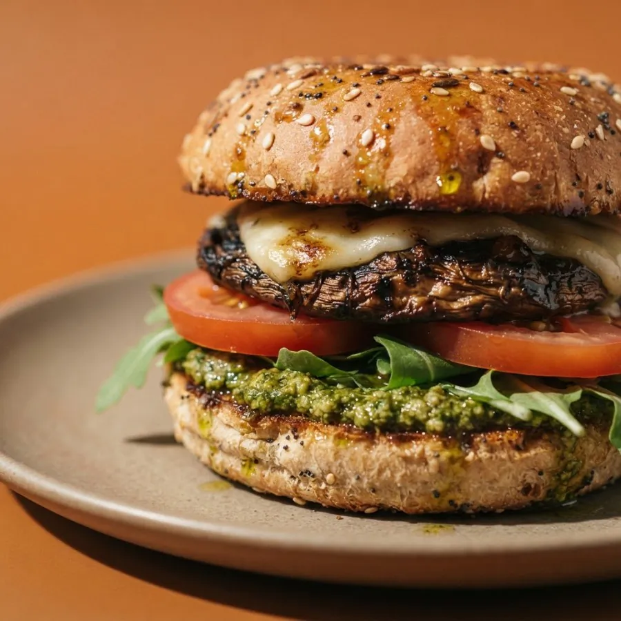 Portobello mushroom burgers with pesto, photo 2