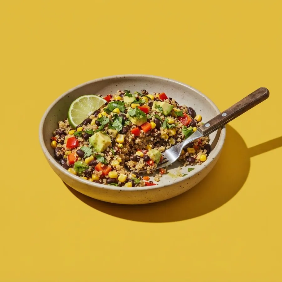 Quinoa, black bean and corn salad, photo 3