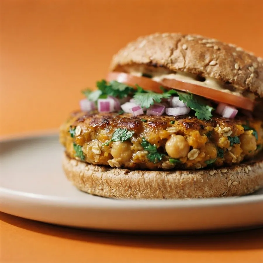 Burgers à la patate douce et aux pois chiches, photo 2