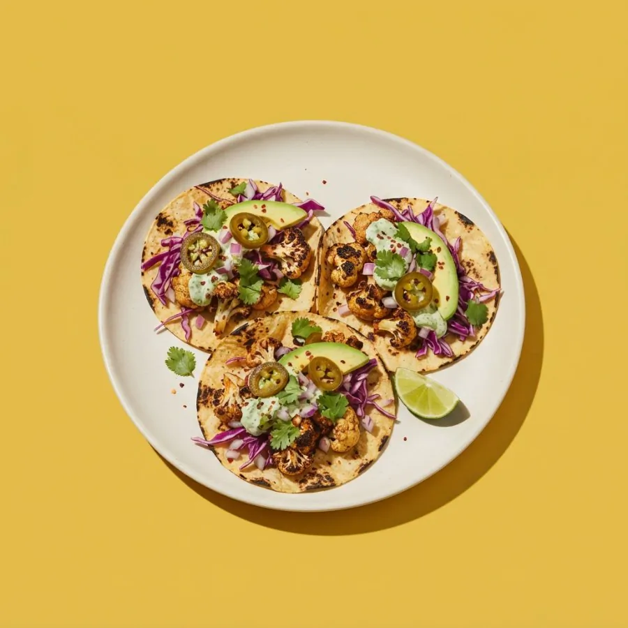Smoky cauliflower tacos