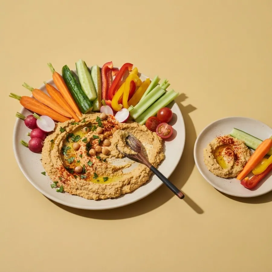 Hummus and crudités, photo 3