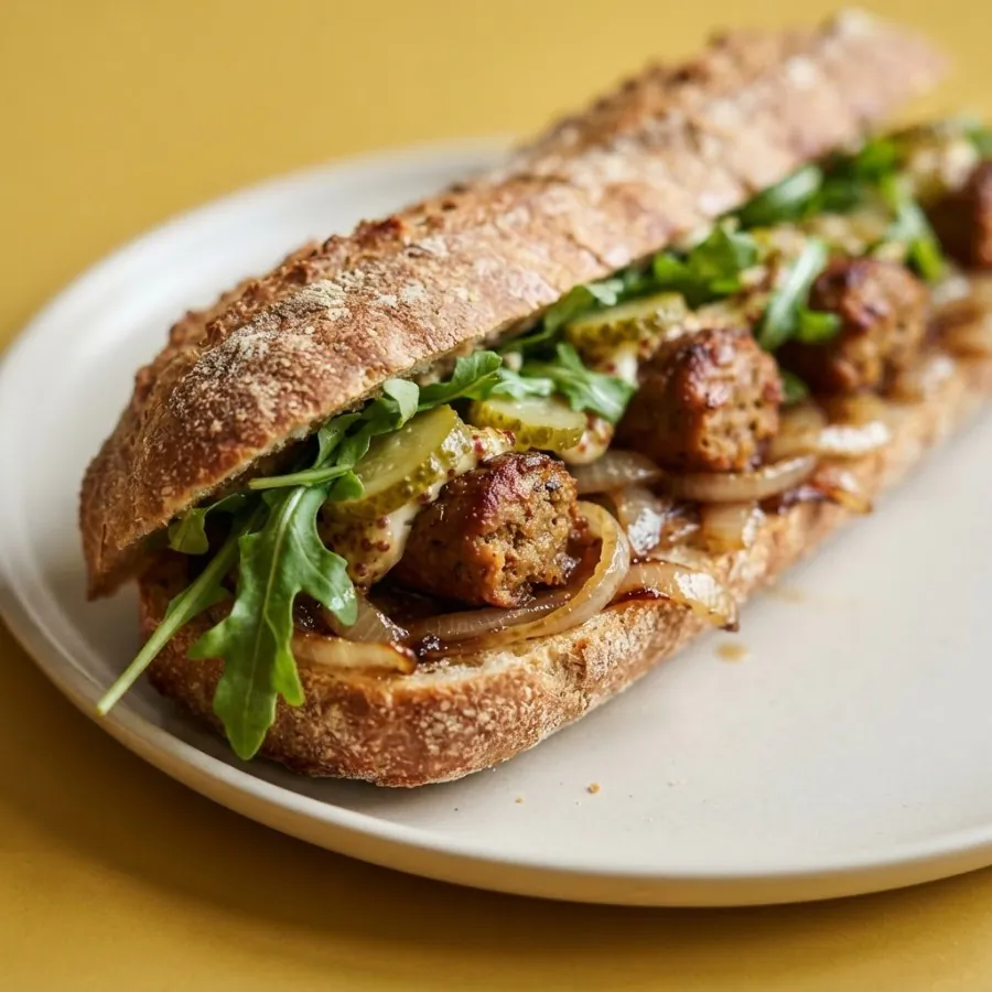 Sausage and onion baguettes, photo 2