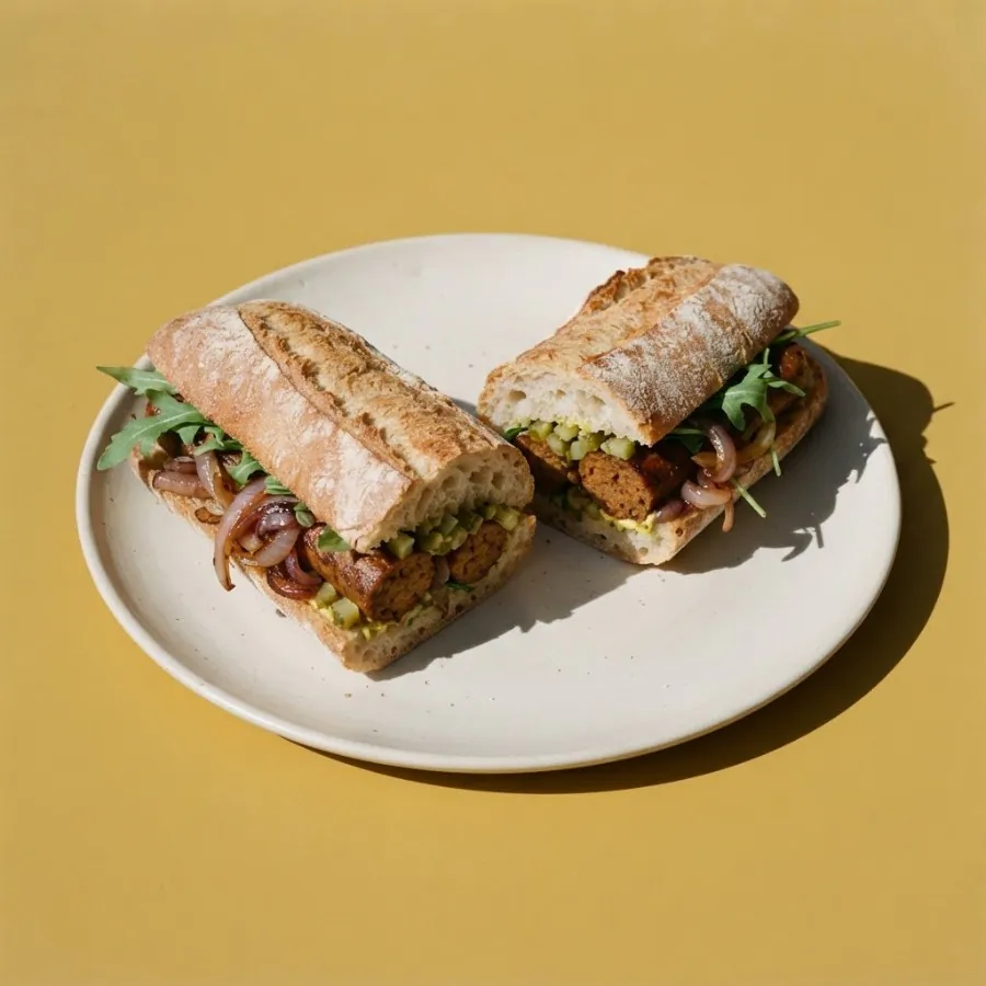Sausage and onion baguettes, photo 3