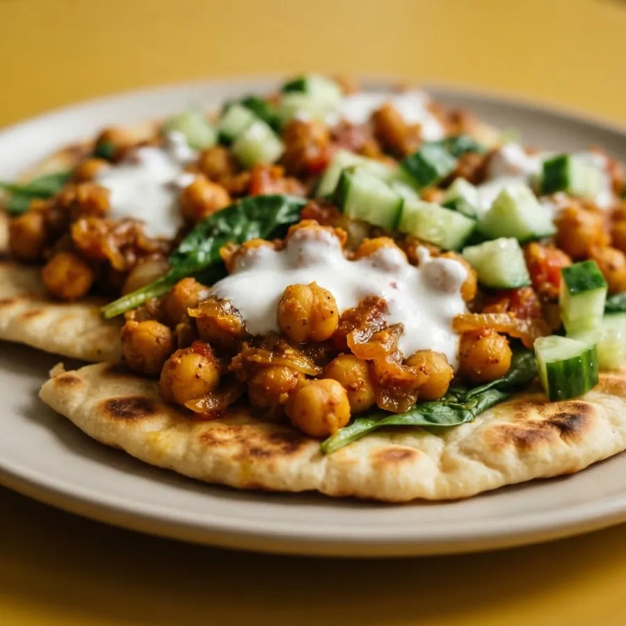 Tikka chickpea flatbreads, photo 2