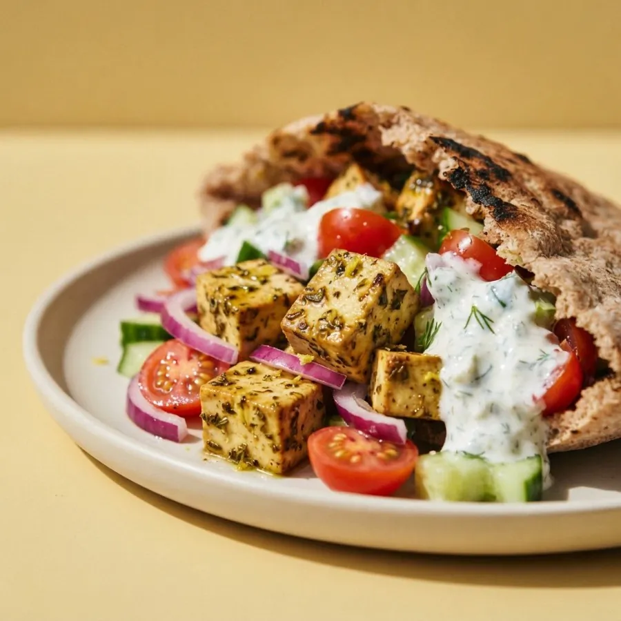 Lemon and oregano tofu pittas, photo 2