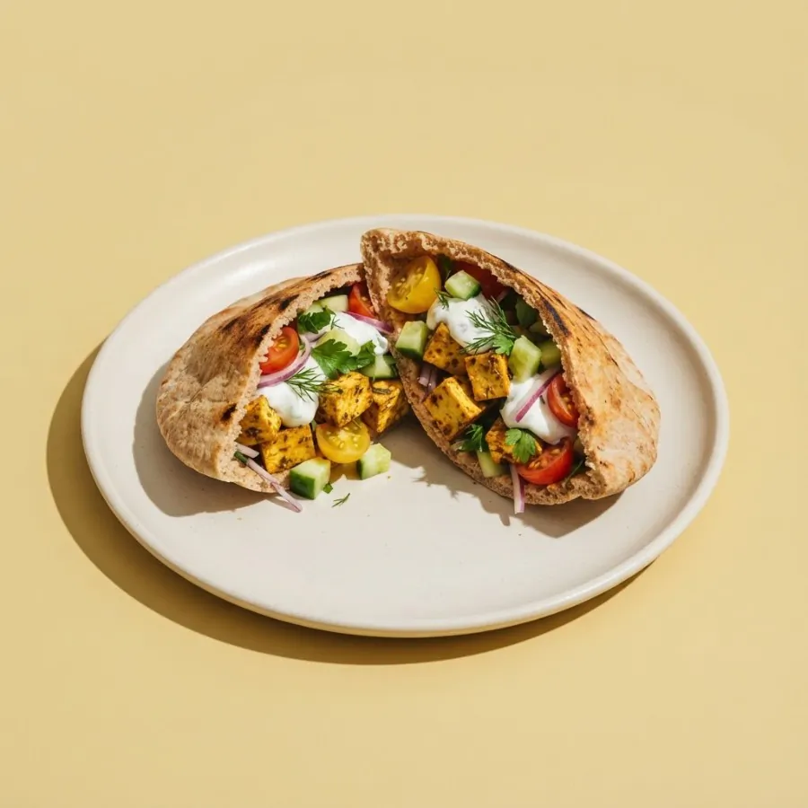 Lemon and oregano tofu pittas, photo 3