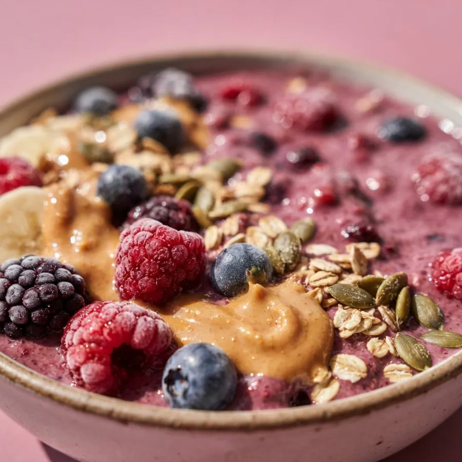 Smoothie-Bowl mit Beeren, Foto 2