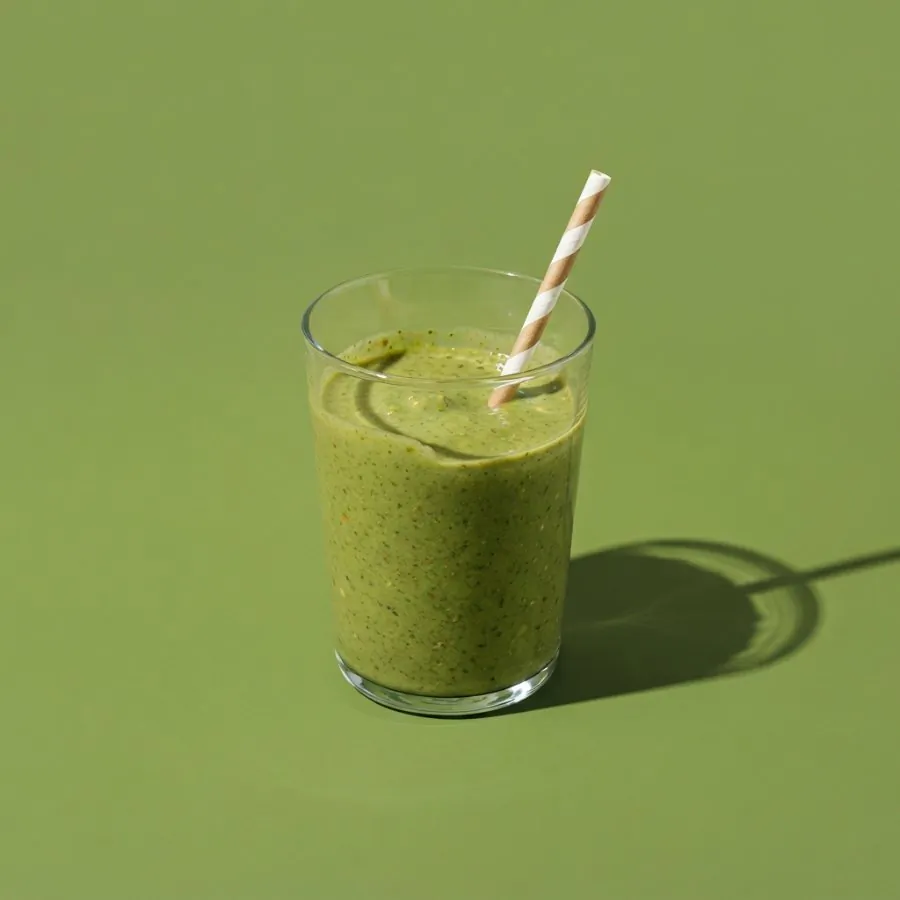 Smoothie de espinafre, banana e pasta de amendoim, foto 3