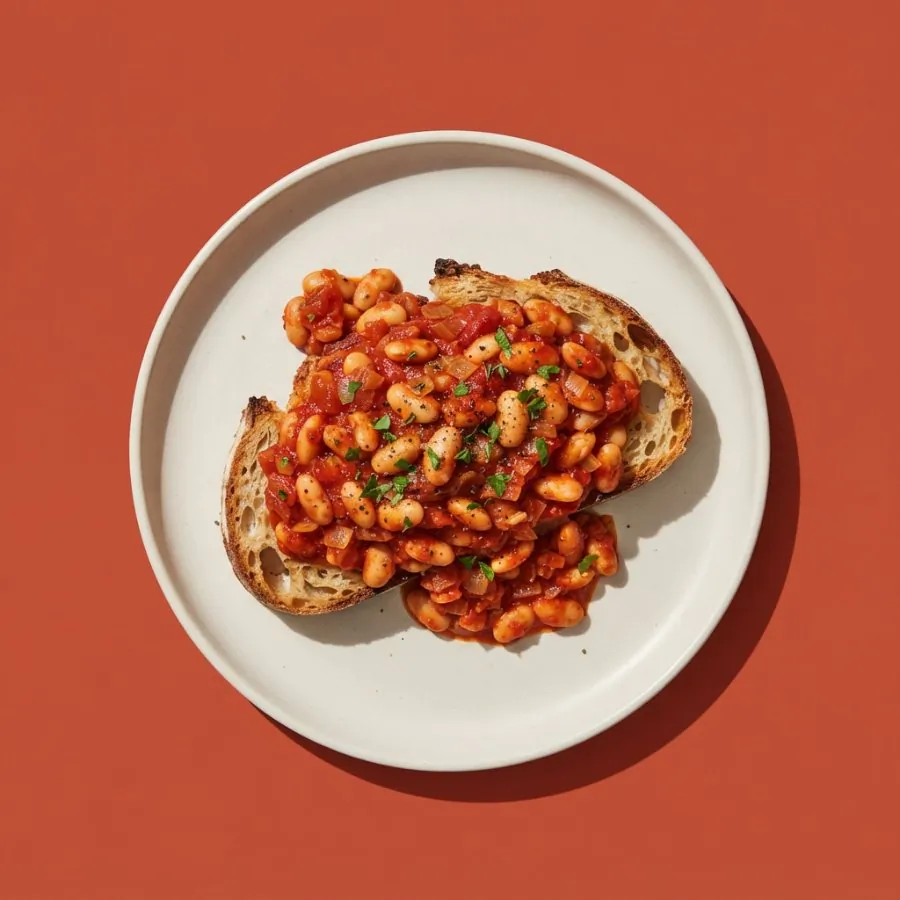 Smoky beans on toast