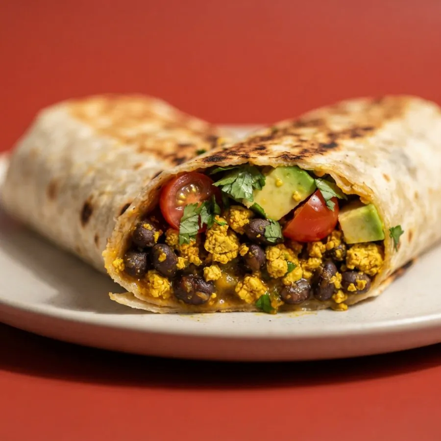 Burritos da colazione con fagioli neri, foto 2