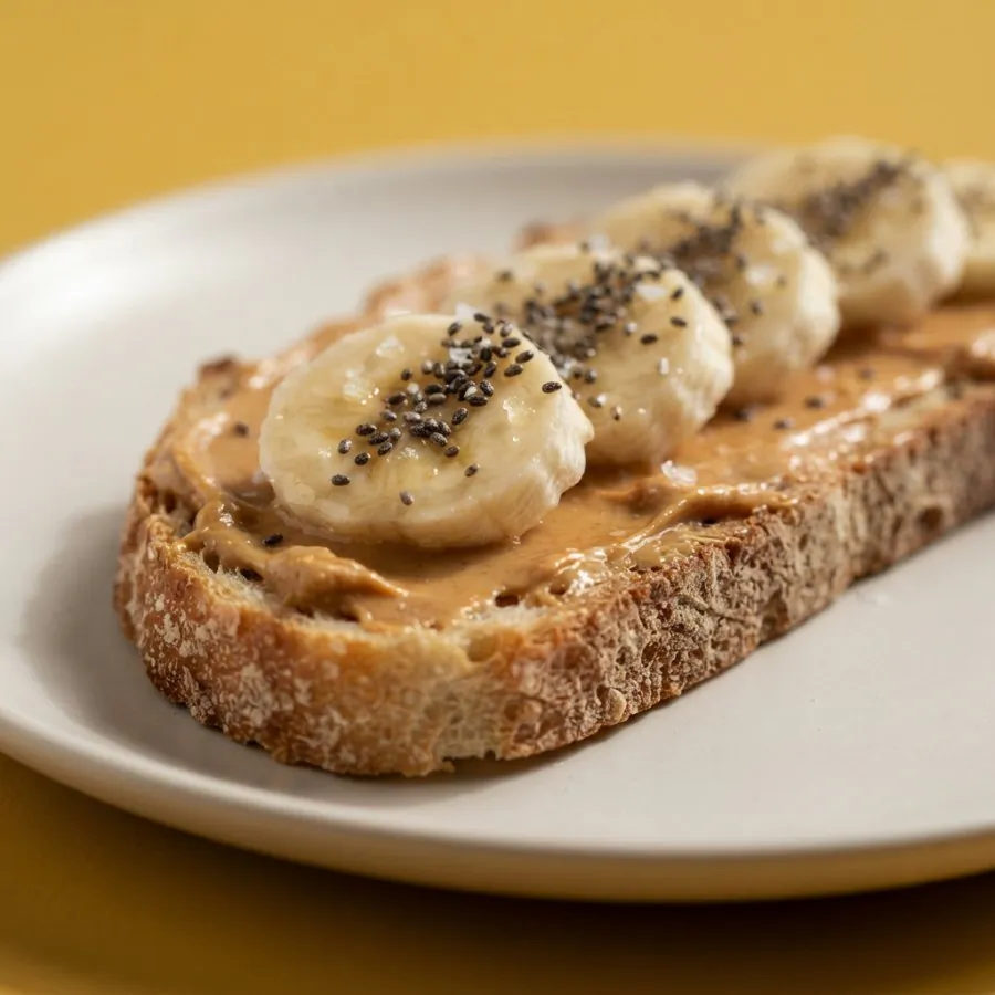 Toast con burro di arachidi e banana, foto 2