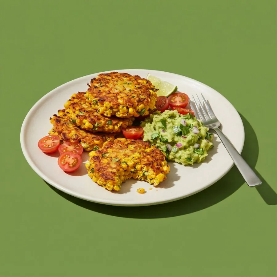 Sweetcorn fritters with avocado, photo 3