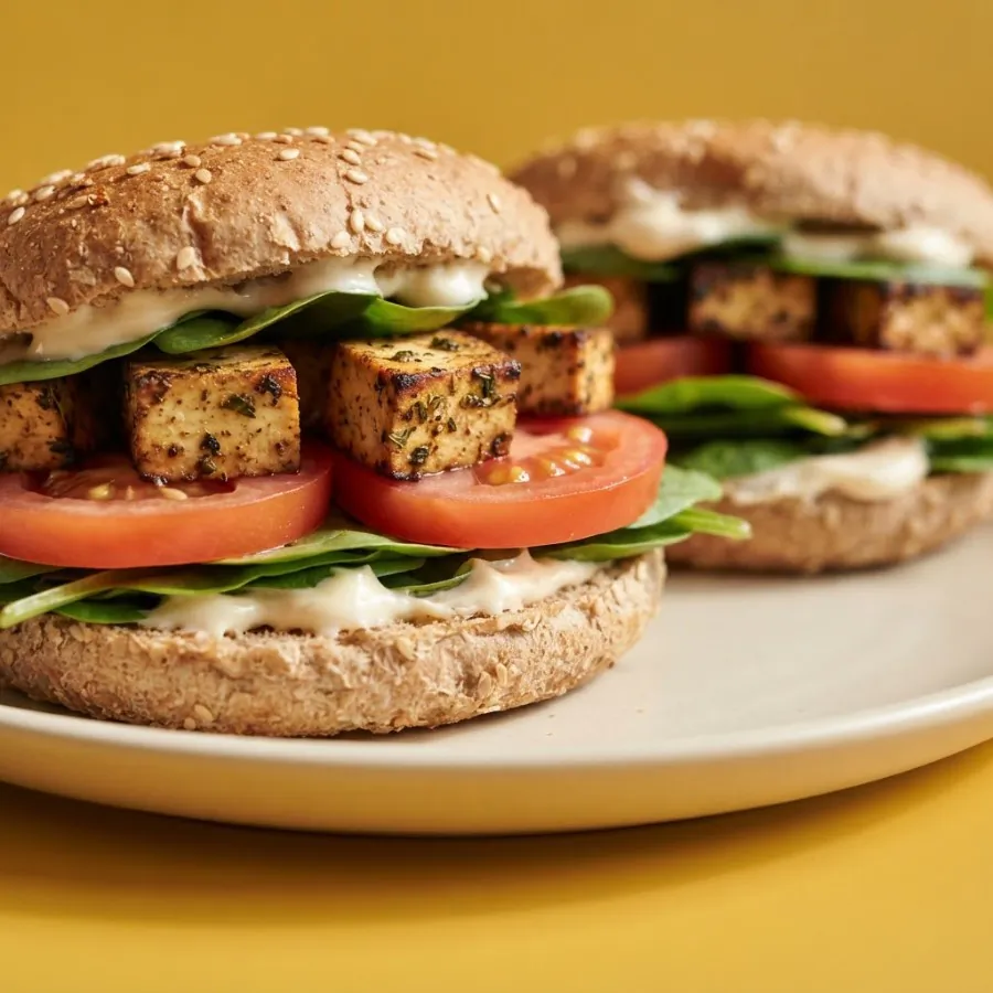 Panini da colazione con tofu e pomodoro, foto 2