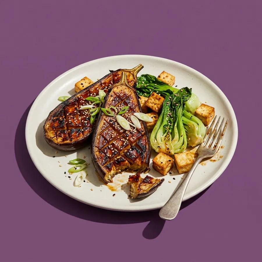 Miso-Aubergine mit Sesam-Pak-Choi, Foto 3