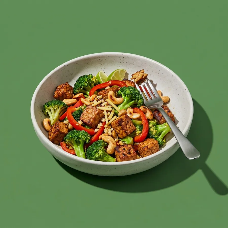 Tempeh, broccoli and cashew stir-fry, photo 3