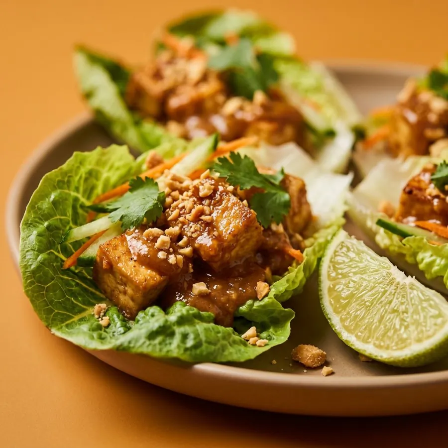 Satay tofu lettuce cups, photo 2