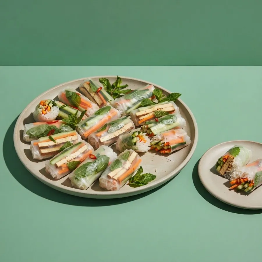 Assiette de rouleaux de printemps, photo 3
