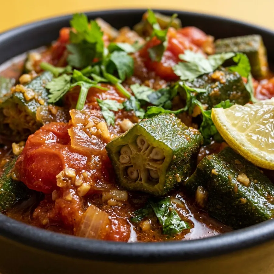 Okra and tomato curry, photo 2