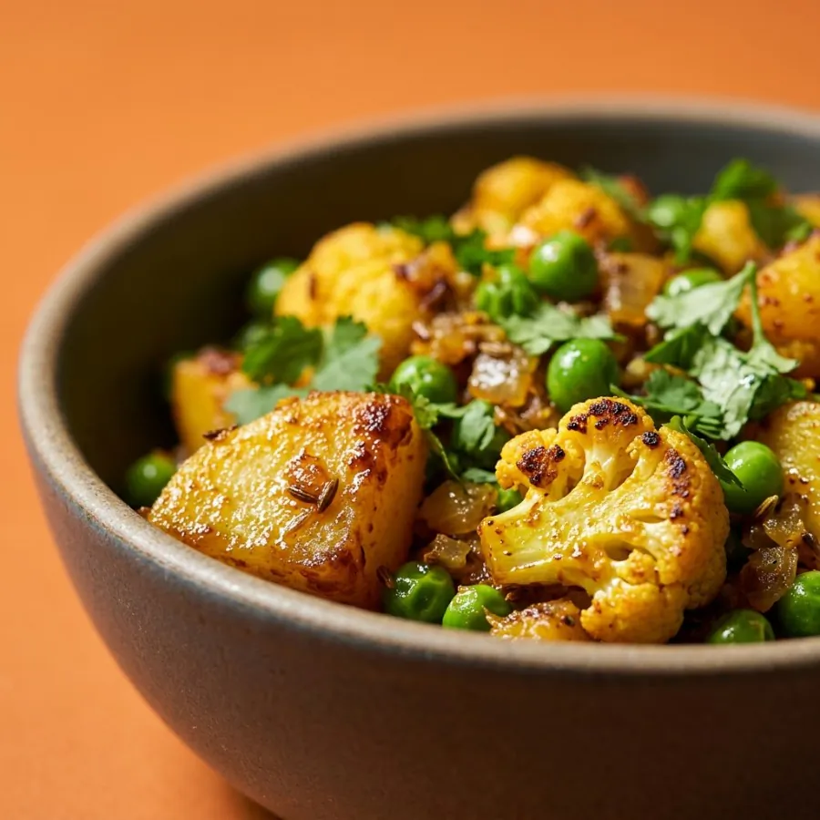 Aloo gobi with peas, photo 2