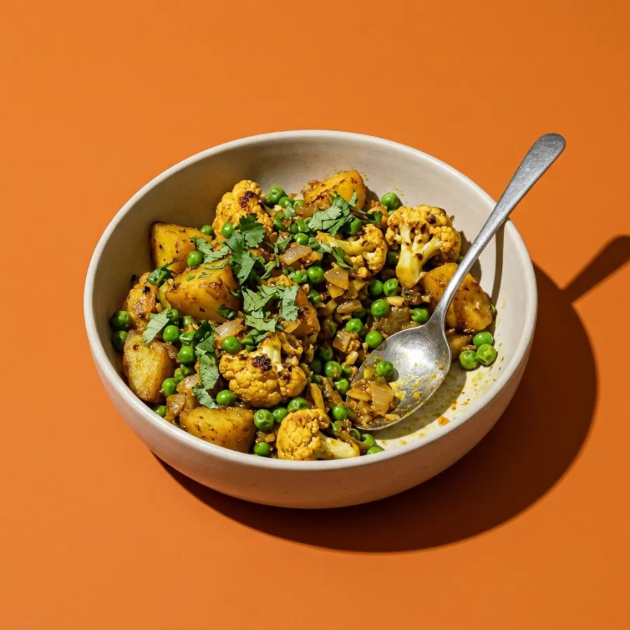 Aloo gobi with peas, photo 3