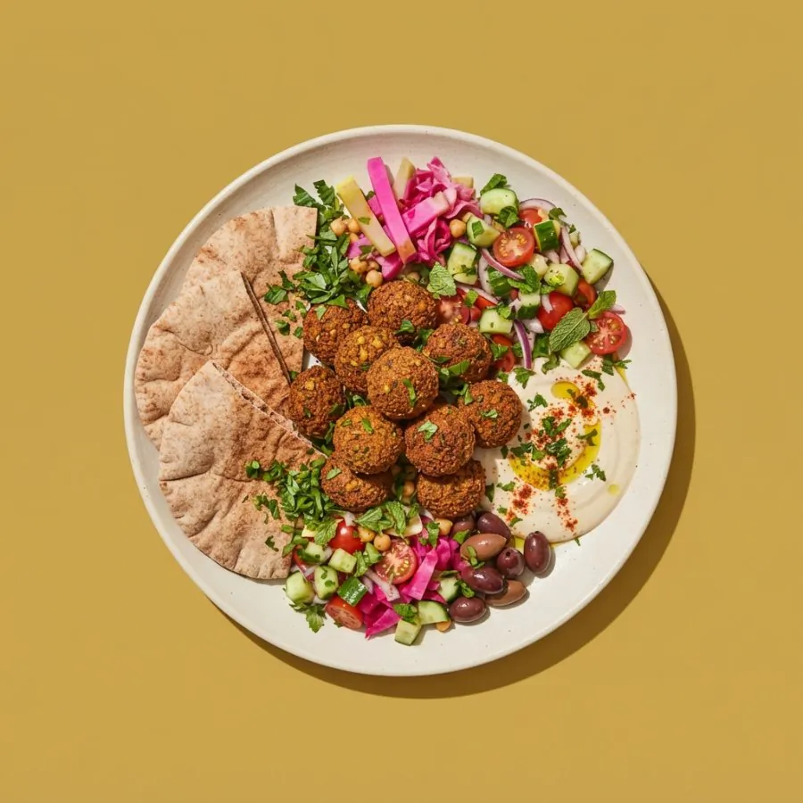 Assiette de falafels