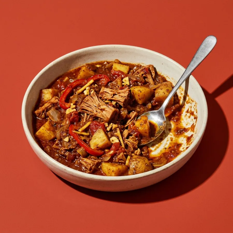 Jackfrucht-Kartoffel-Balti, Foto 3