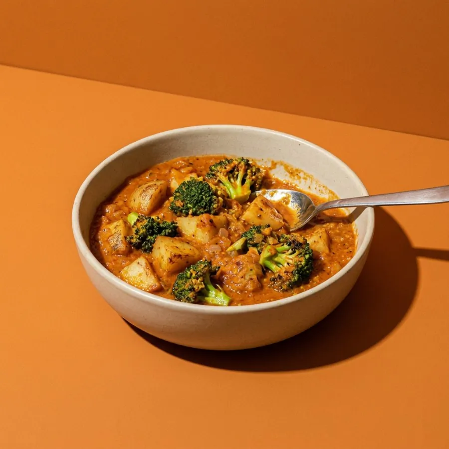 Curry de brócolis e batata, foto 3