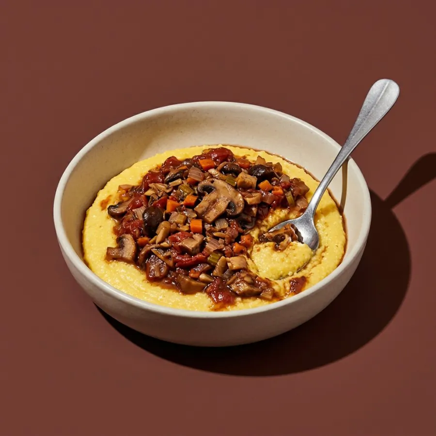 Ragu de cogumelos com polenta, foto 3