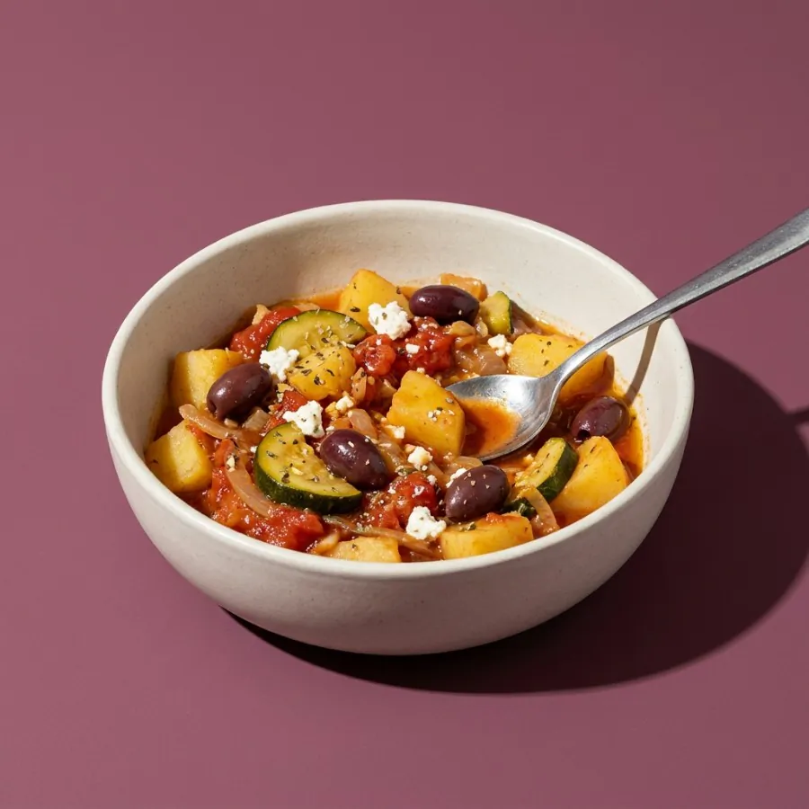 Stufato greco di patate e zucchine, foto 3