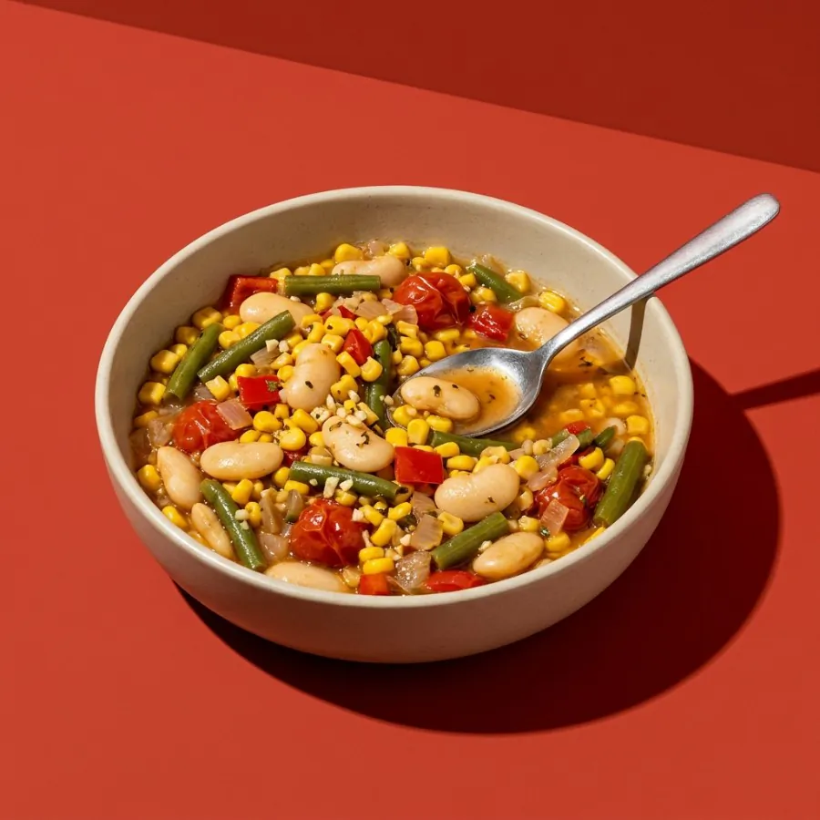 Estofado de maíz dulce y judiones al estilo succotash, foto 3